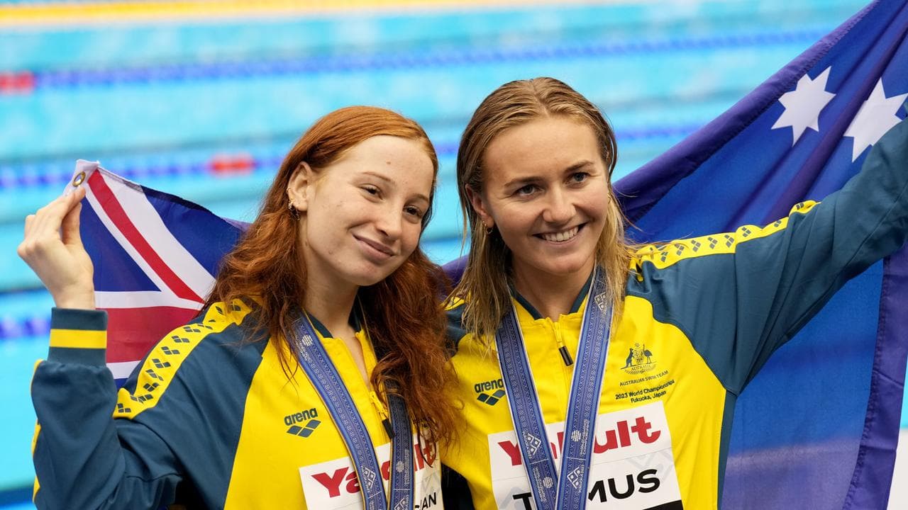 Australian swimmers claim record medal haul at worlds