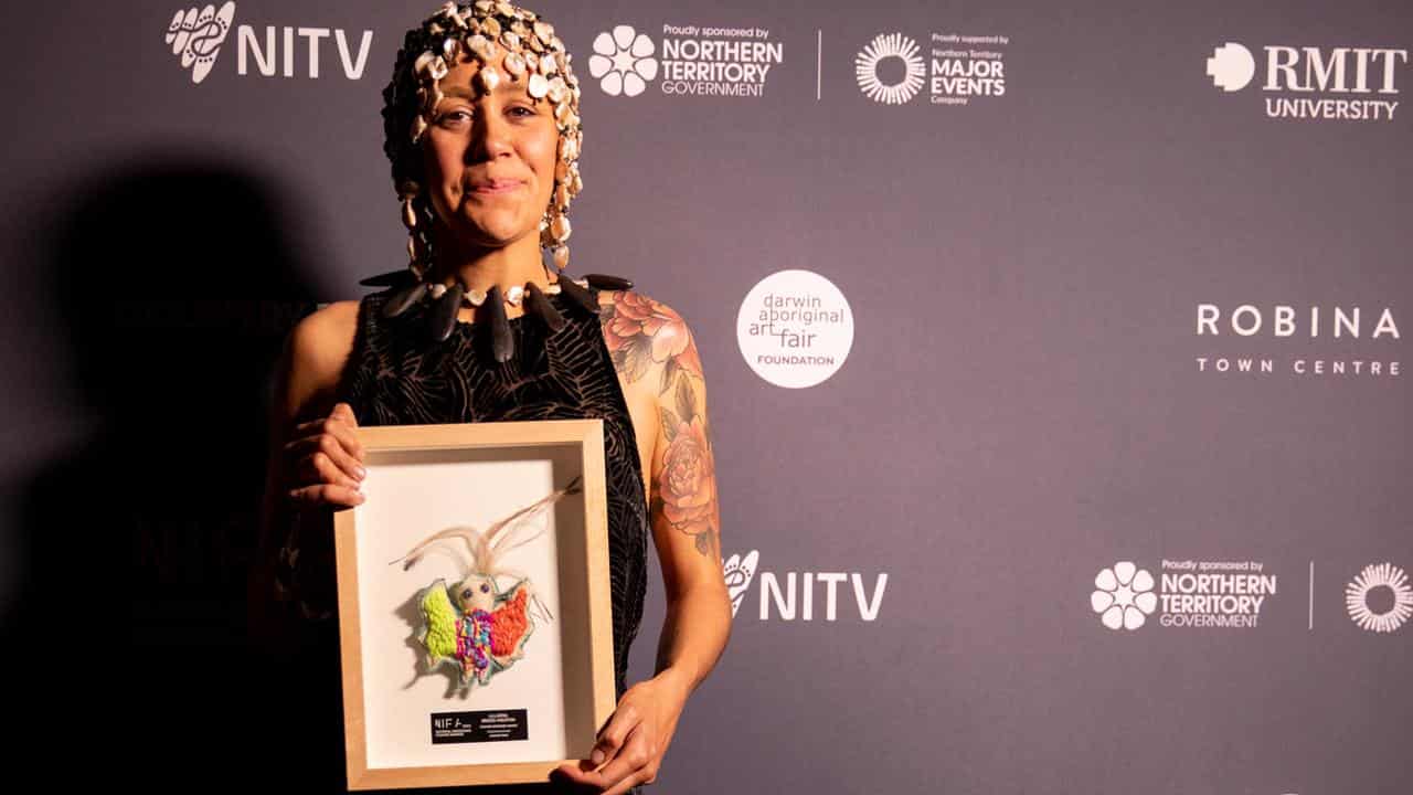 Wiradjuri designer takes out prestigious fashion award