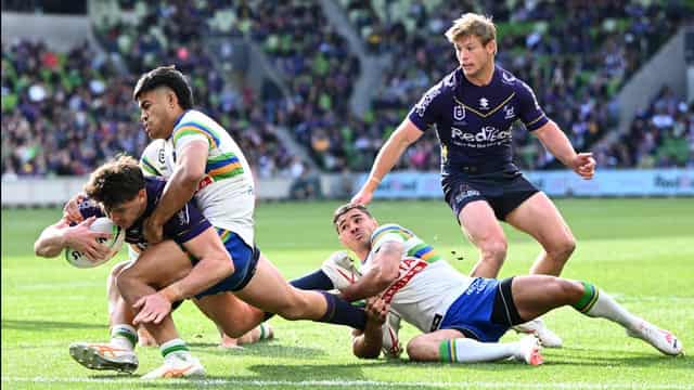 Storm thrash Raiders in huge NRL top-four statement