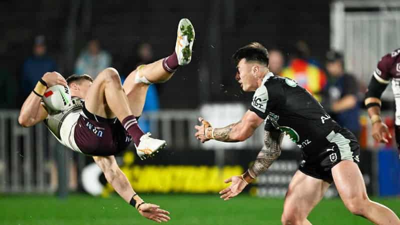 NRL backs mid-air tackle call in Manly loss to Warriors