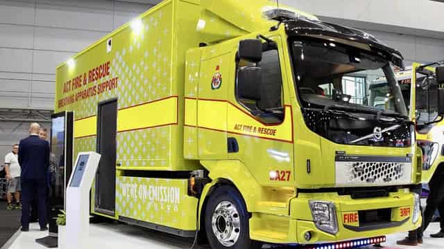 ACT, Volvo reveal Australia's first electric fire truck