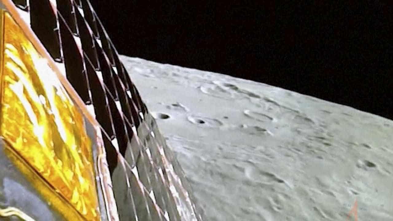 Chandrayaan-3 rover rolls onto moon as India celebrates