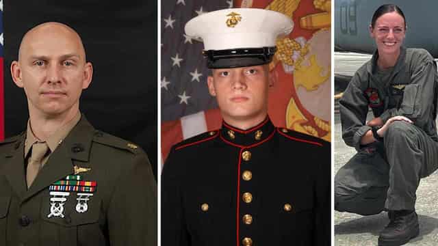 Bodies of three US marines arrive in Darwin