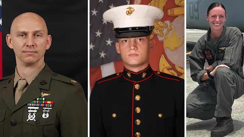 Bodies of three US marines arrive in Darwin