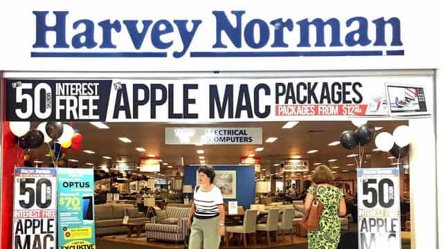 Sales down at Harvey Norman as cost of living bites