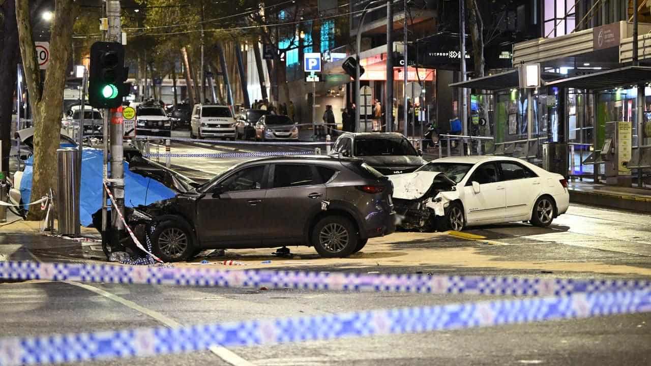 One dead after car hits people, vehicles in Melbourne