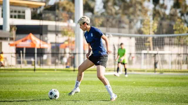 Soccer star coaches women who never got chance to play