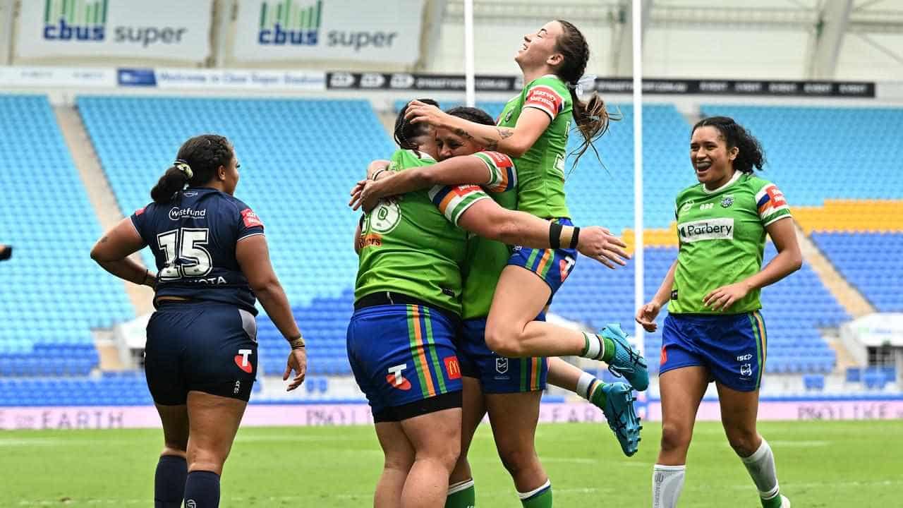 Canberra chase big Titans win to seal NRLW finals spot