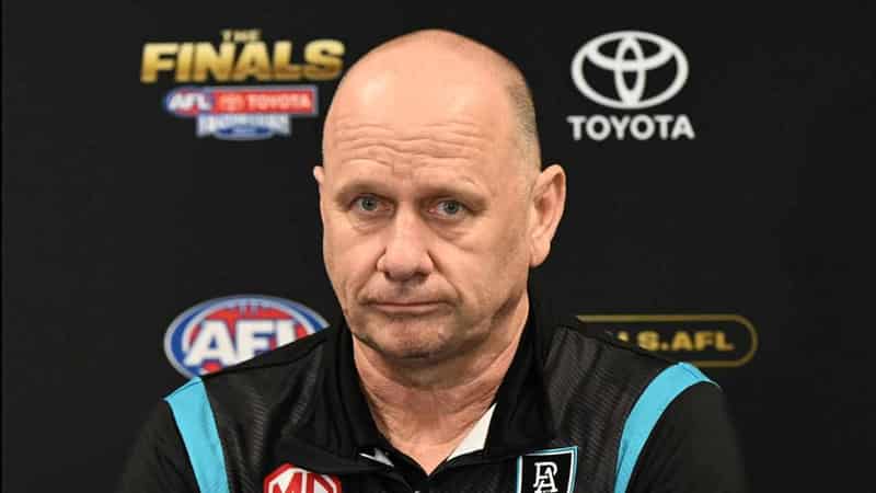 Port coach Hinkley ready for scrutiny after finals flop