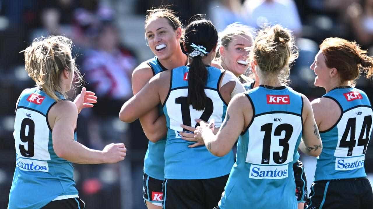 Port Adelaide fight back to beat St Kilda in AFLW