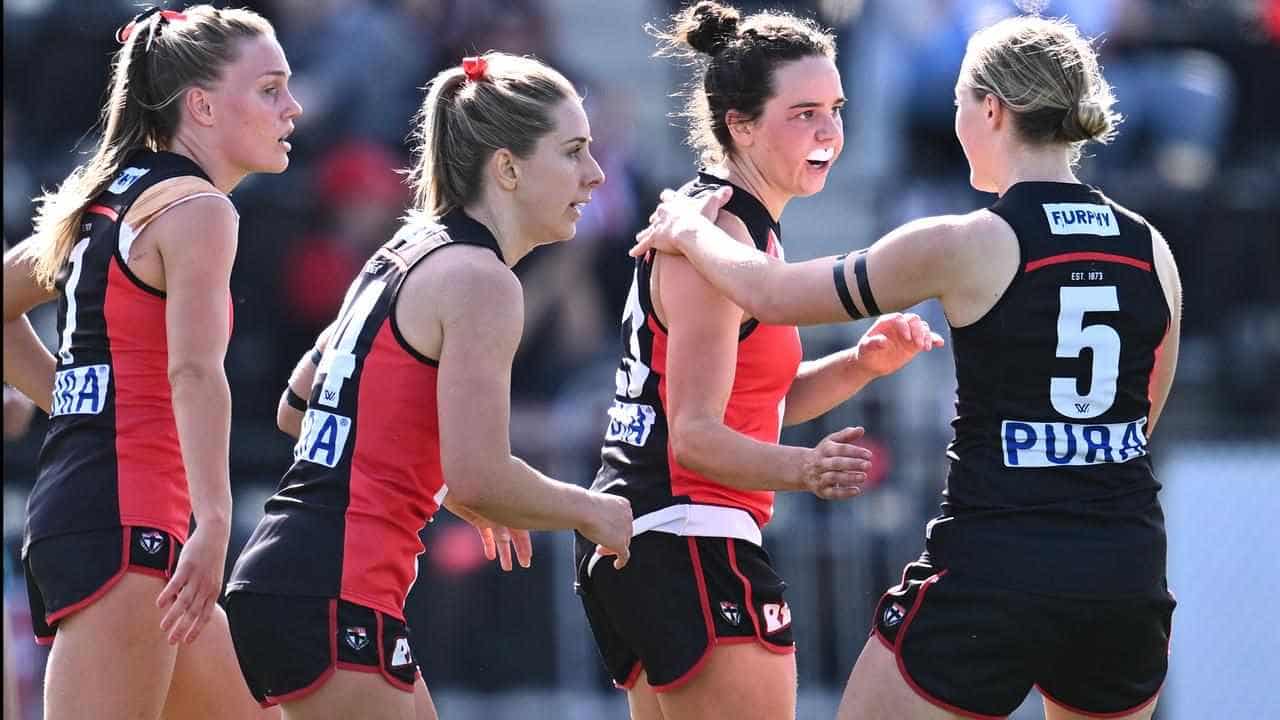 Ex-Pie Lambert stars as Saints seal AFLW comeback win