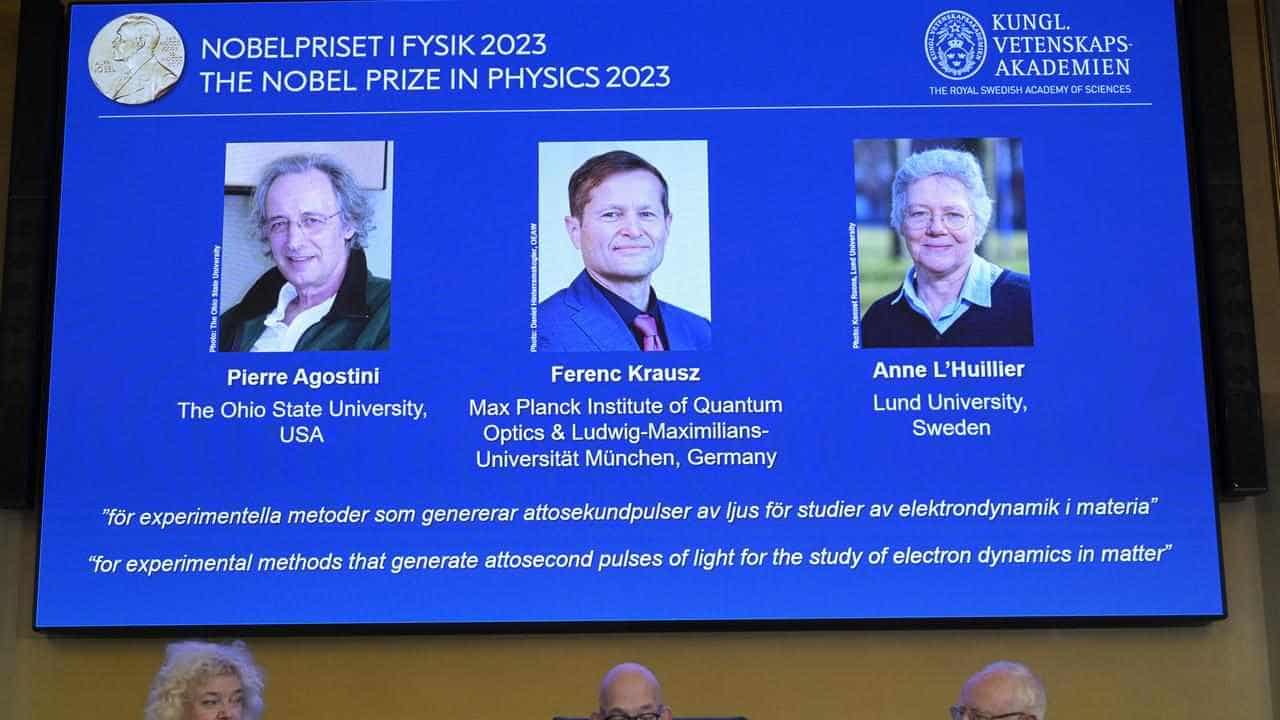 Nobel Prize in physics awarded for electron study