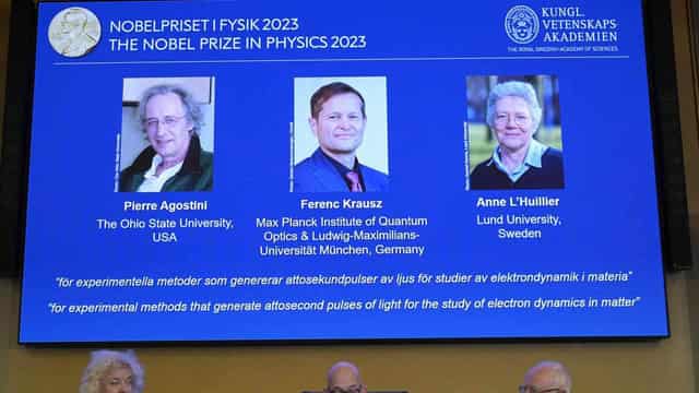 Nobel Prize in physics awarded for electron study