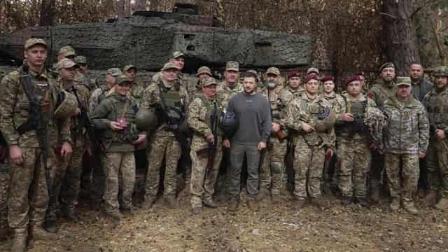 Zelenskiy visits troops and holds security meetings