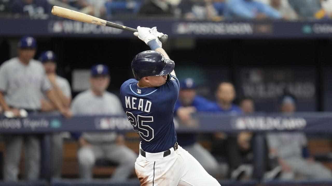 Mead drives in only Rays run as Texas sweep MLB series