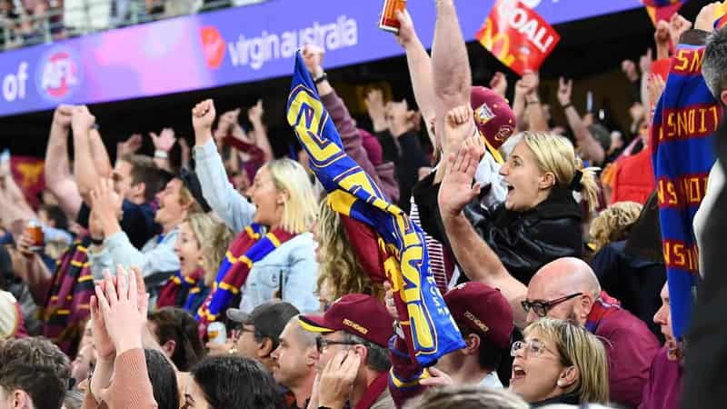 Lions' relocation up in air as AFL boss lands in Qld