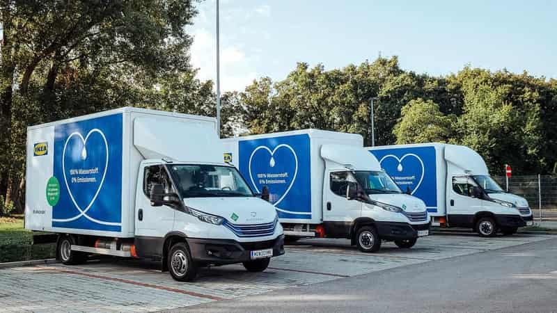 IKEA assembles low-emission hydrogen vehicle fleet