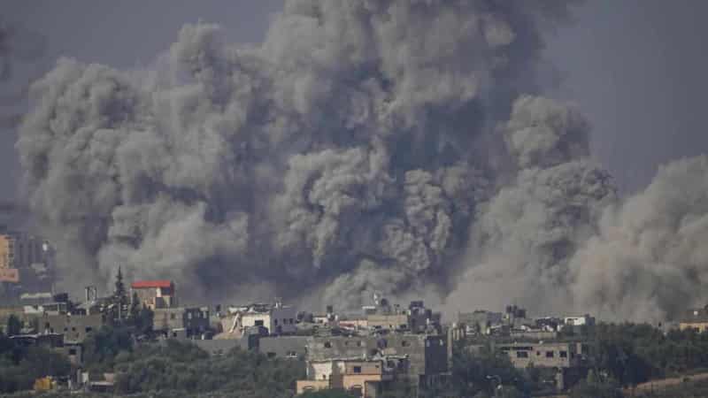 Israel pounds Gaza as soldiers skirmish with Hamas