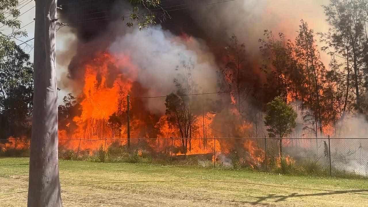 Lightning sparks major blazes across northern NSW