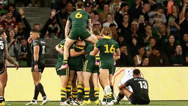 Kangaroos thump Kiwis ahead of Pacific decider