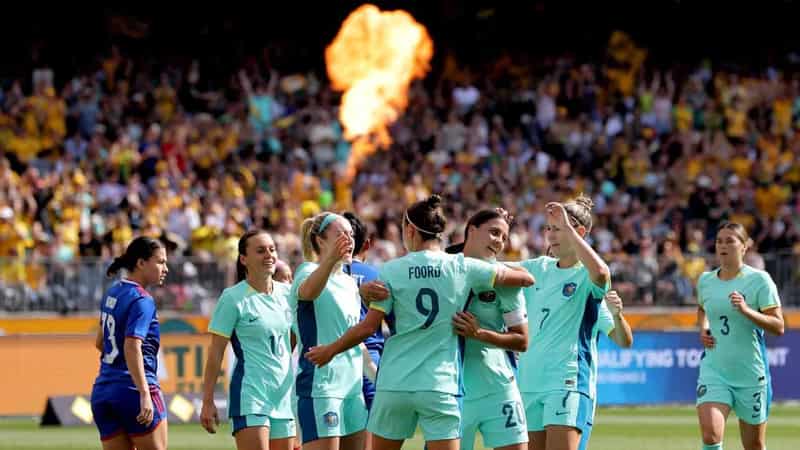 Kerr, Foord score hat-tricks as Matildas post 8-0 win