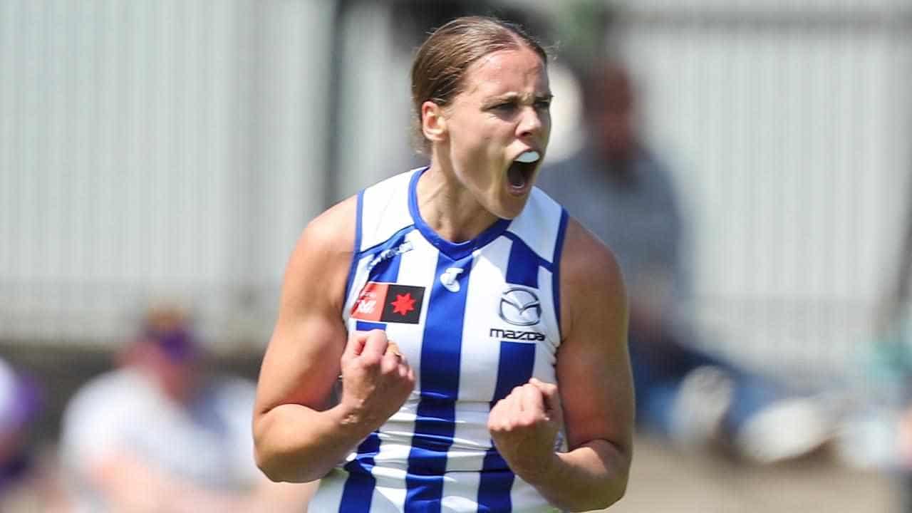 Finals-bound Kangaroos post big AFLW win over Bulldogs