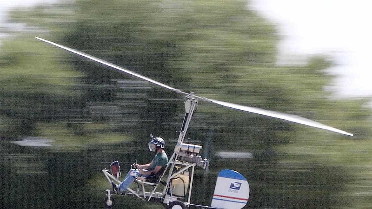 A man is dead after a gyrocopter crash in Victoria