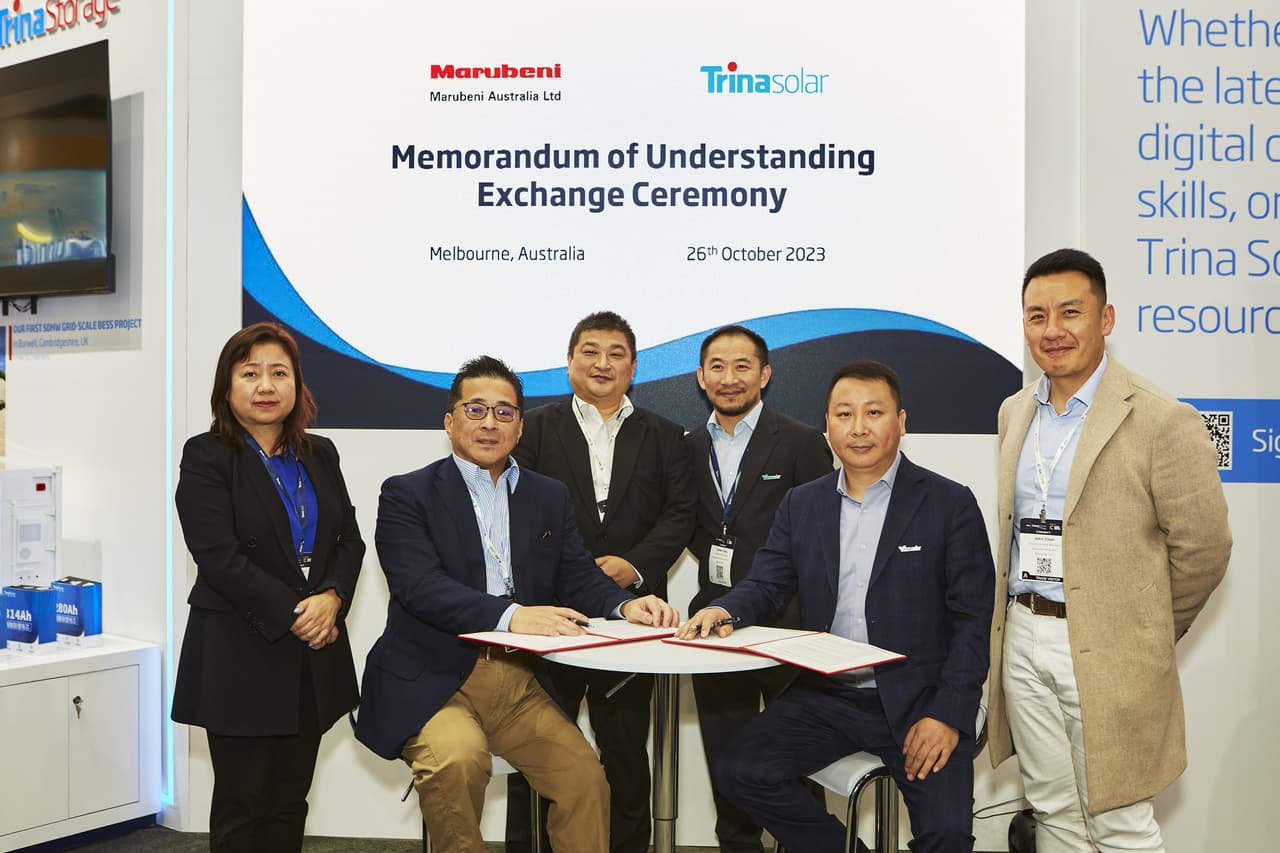 Trina Solar Inks MoU with Marubeni Australia to Supply 1.5GW of PV Modules