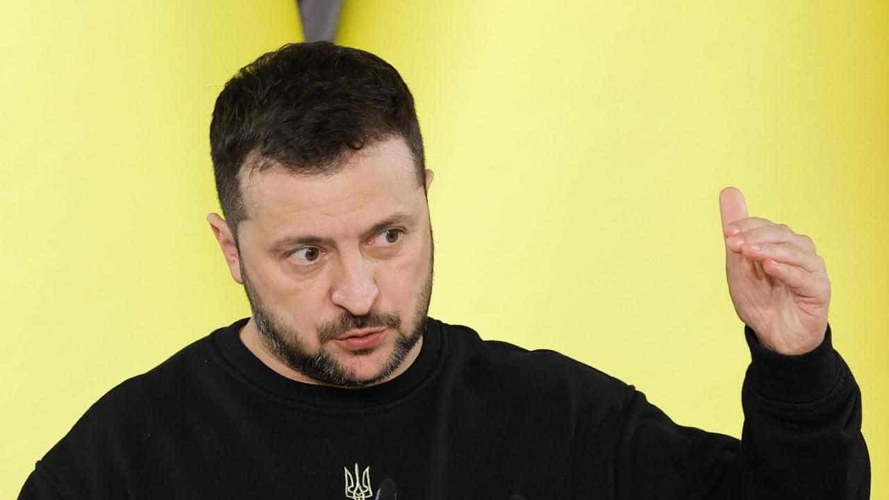 Zelenskiy says defence tough, Putin decries 'tragedy'