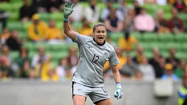 Liverpool goalkeeper Micah ready to take Matildas shot