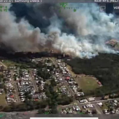 Fire threatened lives, homes and hospital in the Hunter