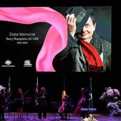 Kingly tributes hail comedic legend of Barry Humphries