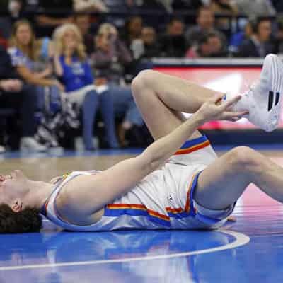 Giddey injured in Thunder's NBA win over LA Clippers