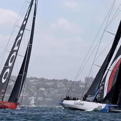 Two supermaxis fight for Sydney to Hobart line honours