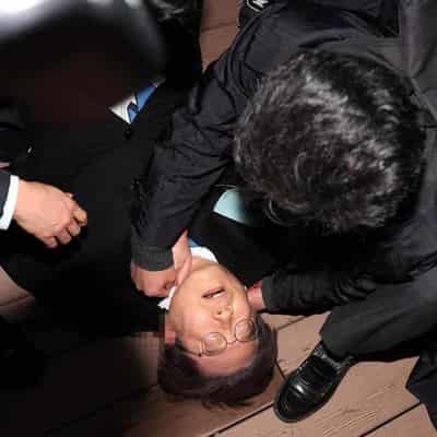 S.Korean opposition leader stabbed by autograph-seeker