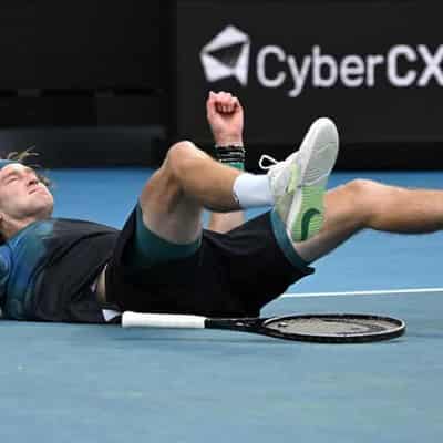 Fifth seed Rublev survives five-set epic at Open