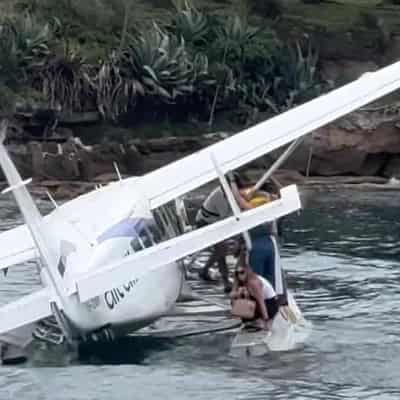 Seaplane crashes near island in Sydney Harbour