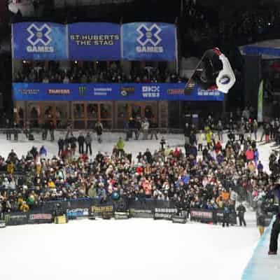 Superpipe snowboard king James claims X Games gold