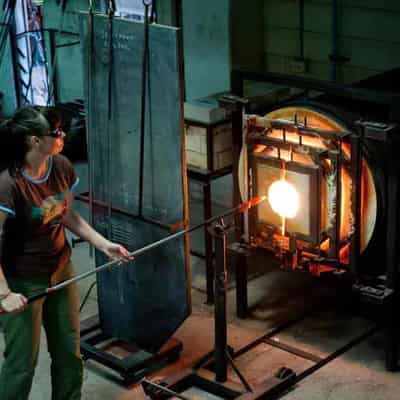 Artist's glass clouds bring dark truths into the light