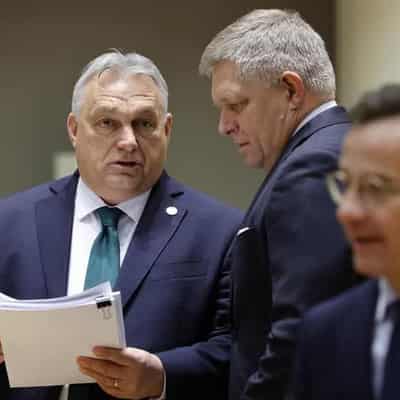 EU leaders slam Hungary over blocked aid to Ukraine