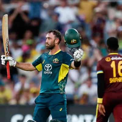 Maxwell blasts record T20I ton against West Indies