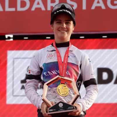 Young gun Bradbury leads bike rankings after UAE Tour