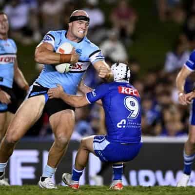 Burton on report as Dogs lose to Sharks in NRL trial