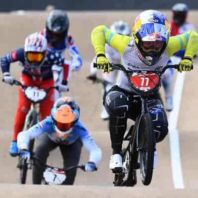 Saya's silver lining in BMX Olympic dress rehearsal