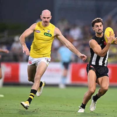 Daicos, De Goey fire in Magpies' AFL practice match