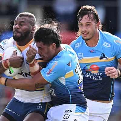 Titans forward pack just as good as Broncos: Palasia