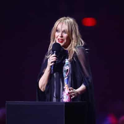 Kylie Minogue honoured with BRIT Award global icon gong