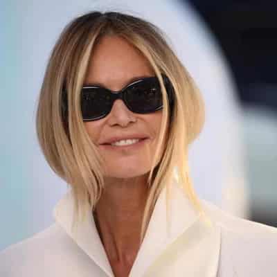 Supermodel Elle Macpherson returns to fashion runway