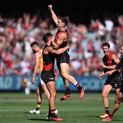 Bombers beat Hawks, but Reid injured again in AFL clash