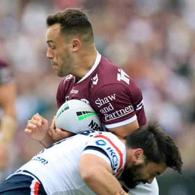 Brooks shines as Sea Eagles hold on to beat Roosters